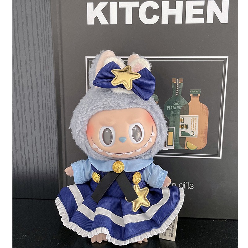 sukienki dla lalek labubu exciting macaron 17 cm