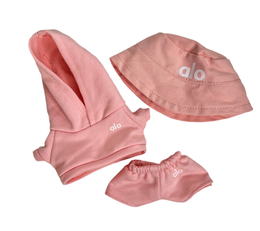 strój do biegania @lo pink jogger zestaw 3 częściowy