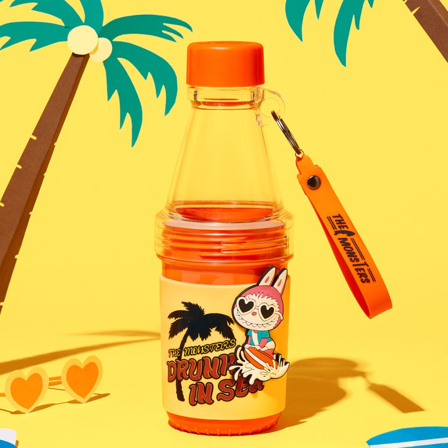 pop mart the monsters labubu drunk in sea series tumbler cup