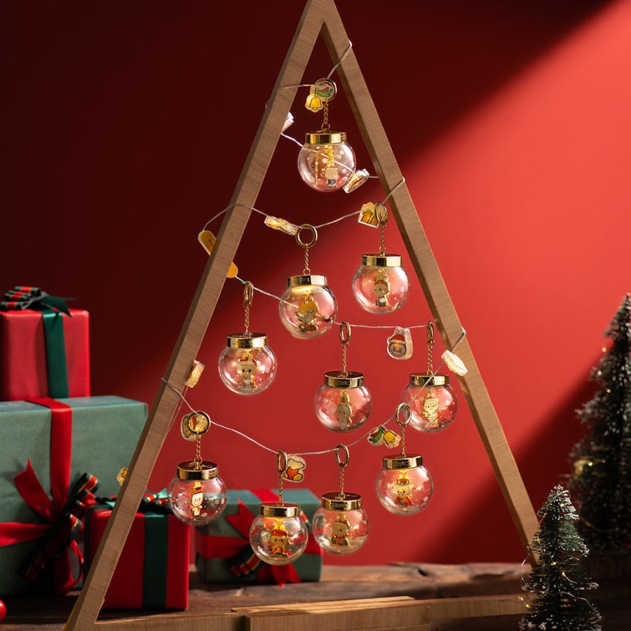 pop mart the monsters lets christmas series wiszące pudełko na niespodzianki w kształcie kuli