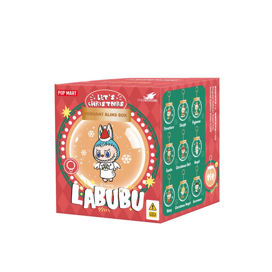 pop mart the monsters lets christmas series wiszące pudełko na niespodzianki w kształcie kuli