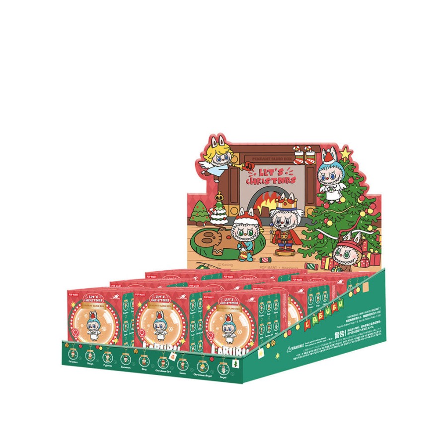 pop mart the monsters lets christmas series wiszące pudełko na niespodzianki w kształcie kuli
