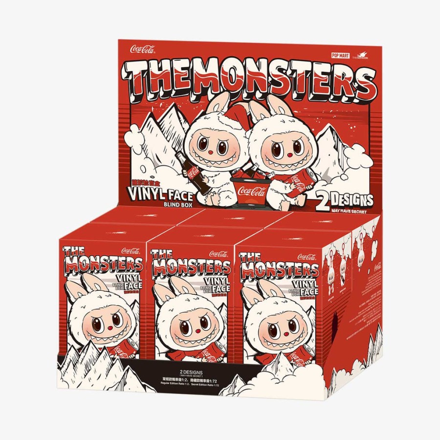 pop mart the monsters coca-cola series vinyl face pluszowy wisiorek pudełko niespodzianek