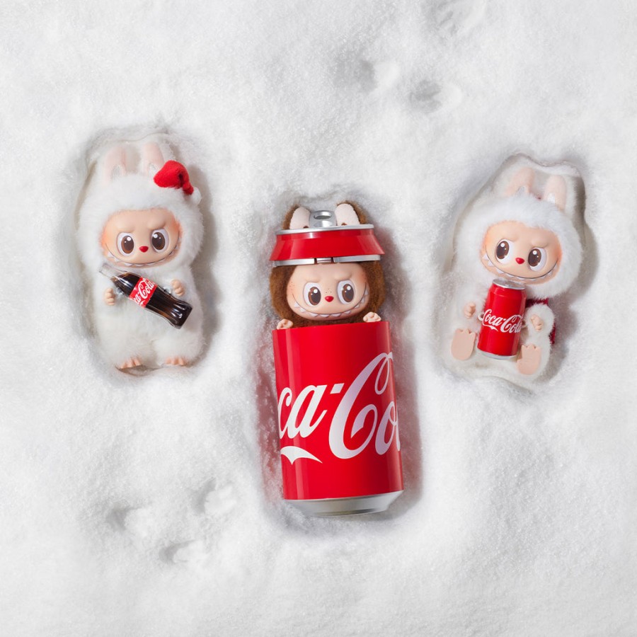 pop mart the monsters coca-cola series vinyl face pluszowy wisiorek pudełko niespodzianek
